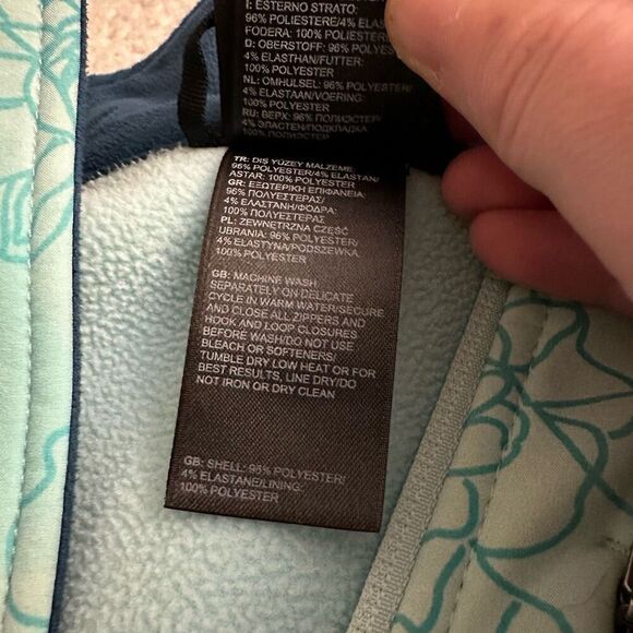 North Face Women’s Apex Bionic Climateblock Jacket Blue Floral XS EUC - Picture 9 of 14